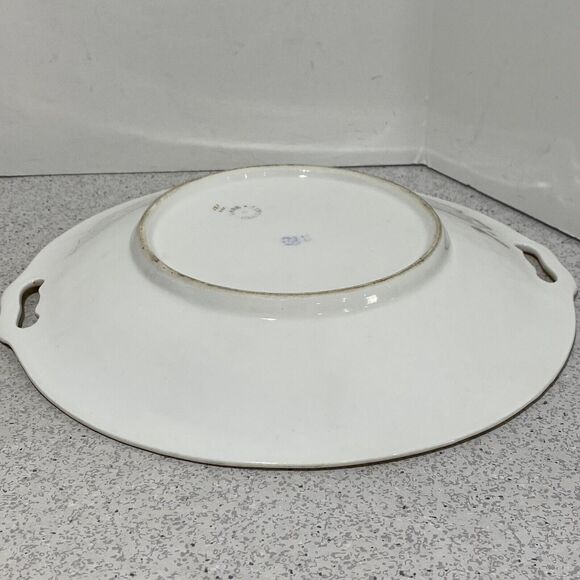 CT Germany Porcelain Plate Hand Painted Floral Pink Flowers Console Decorative - Picture 6 of 10